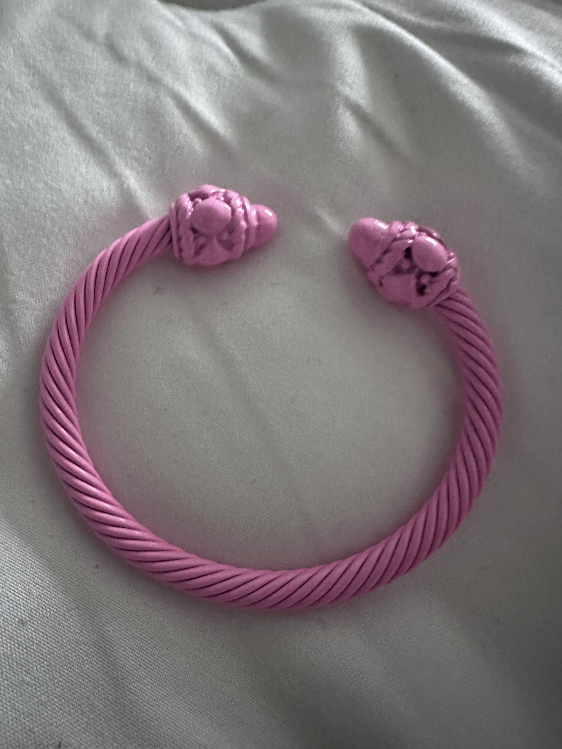 5mm Pink Cable Bracelet